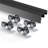 Bypass Door Hardware Bypass Closet Door Track Kit for 2 Door System-111782597-111782599