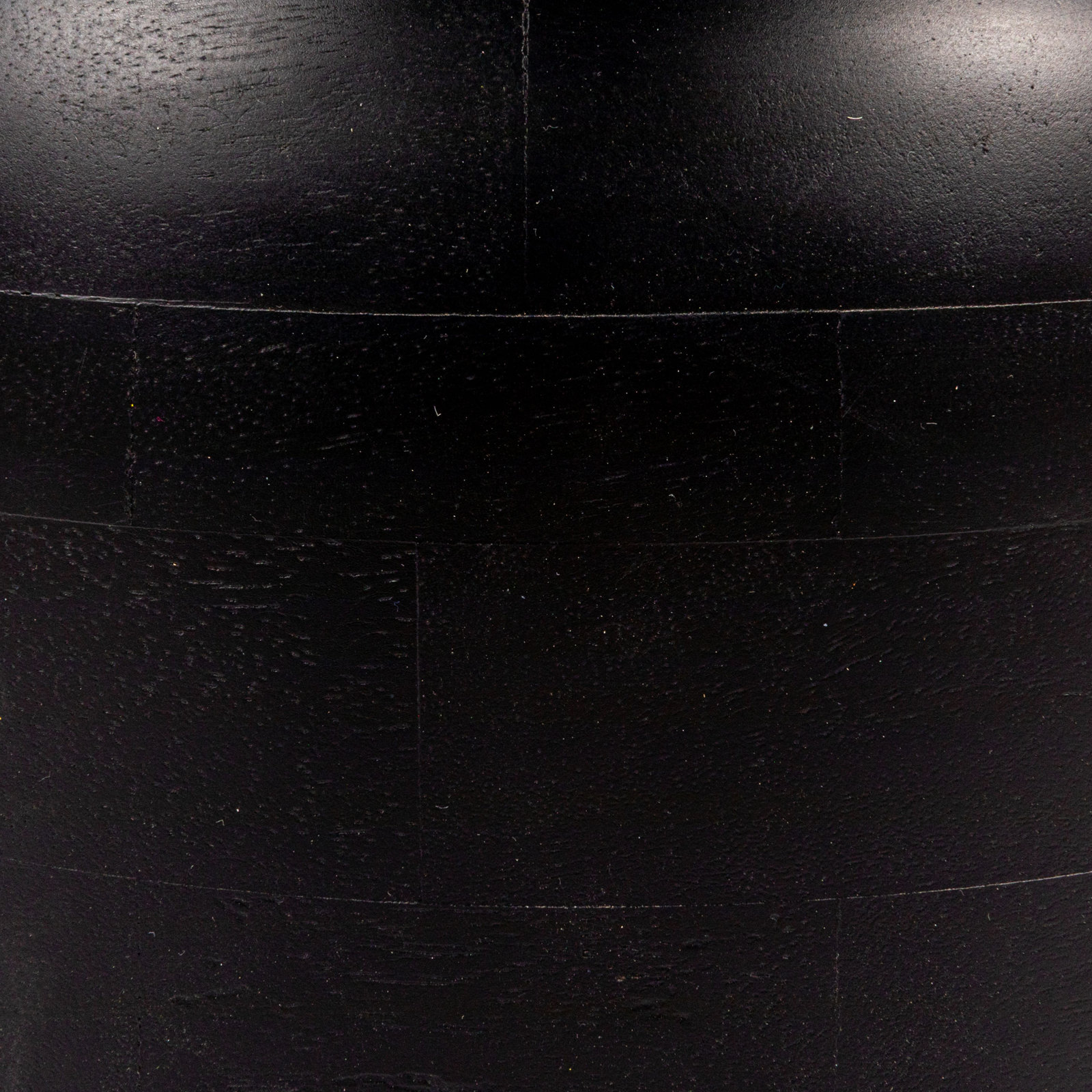 Round Mango Wood Accent Table, Black