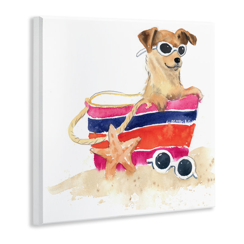 «Sandy Dog in Beach Bag» par Geoff Allen