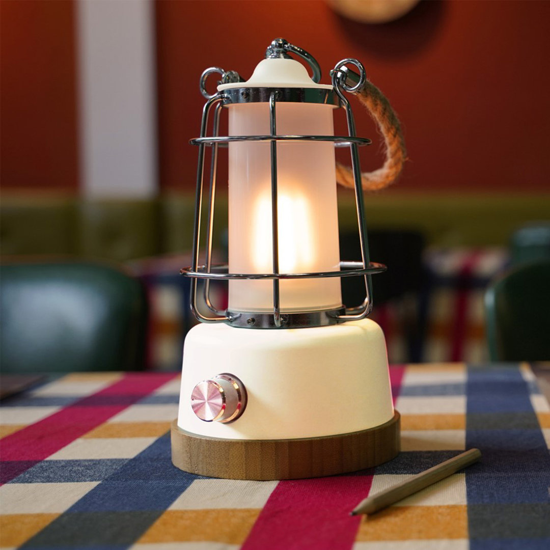 Orkney 26cm Battery Powered Integrated LED Color Changing Camping Lantern with Electric Candle