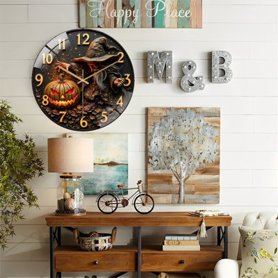 Horloge murale d'Halloween citrouille d'Halloween