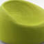 Chaise longue d'extérieur en tissu Creative