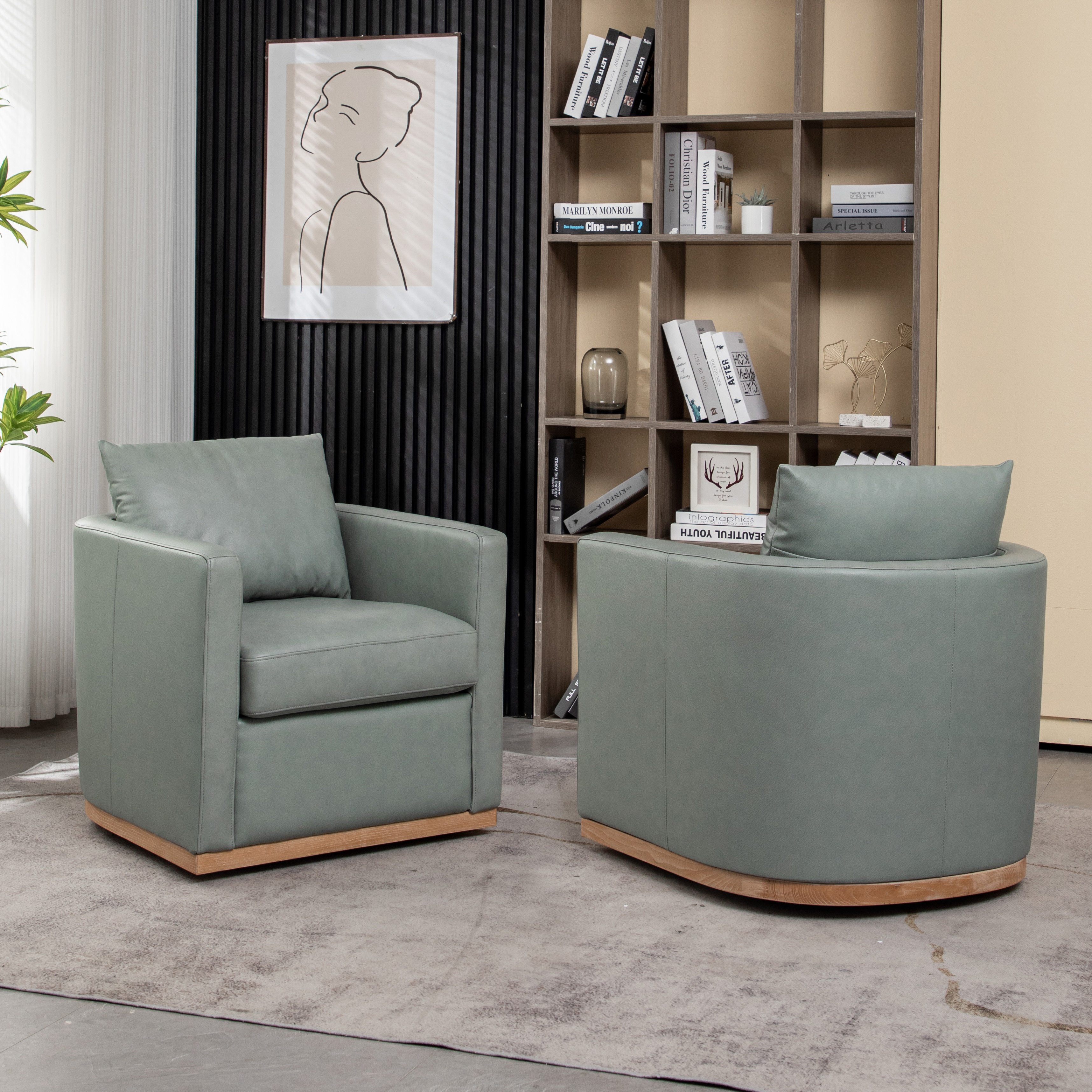 Brad best sale leather armchair