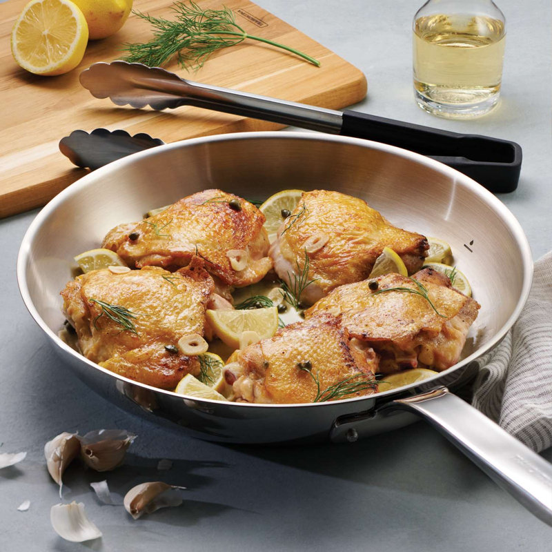 Tramontina Tempo Stainless Steel Frying Pan, 30 cm