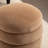 Soft Velvet  Round Ottoman Footrest Stool-477670838