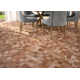 SAMPLE - Coterie Engineered Oak Parquet Hardwood Flooring in Red