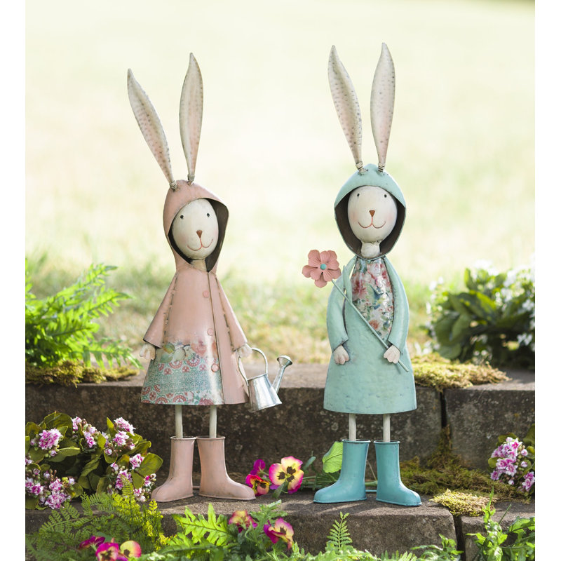 Statue de jardin en métal