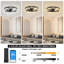 Ventilateur de plafond encastré à intensité variable avec lumières DEL Kordae-1850629-12551997