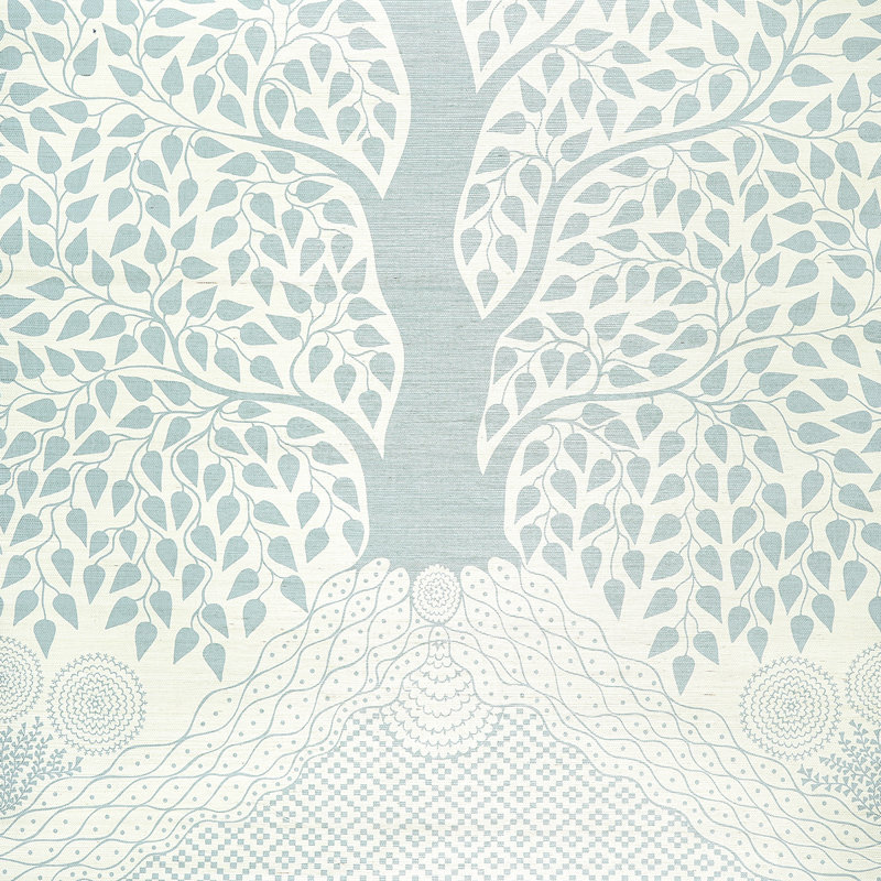 Kayon Sisal Panel, Soft Blue