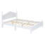3-Pieces Bedroom Sets,Queen Size Wood Platform Bed  And Two Nightstands-White