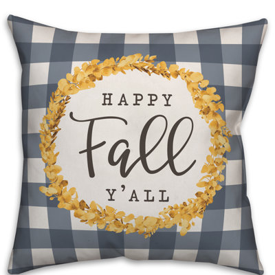  Coussin Happy Fall Y'all
