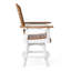 Fauteuil de comptoir pivotant blanc Kevin Adirondack-130679235-130679241