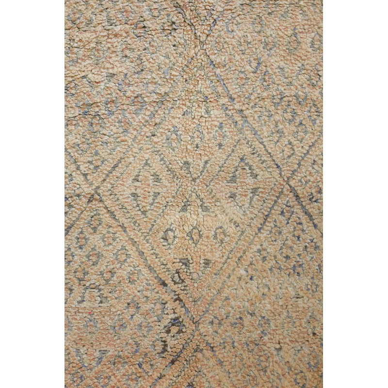 Tapis marocain rectangulaire en laine de conception unique 6 pi 1 po x 10 pi 4 po Moroccan Rugs