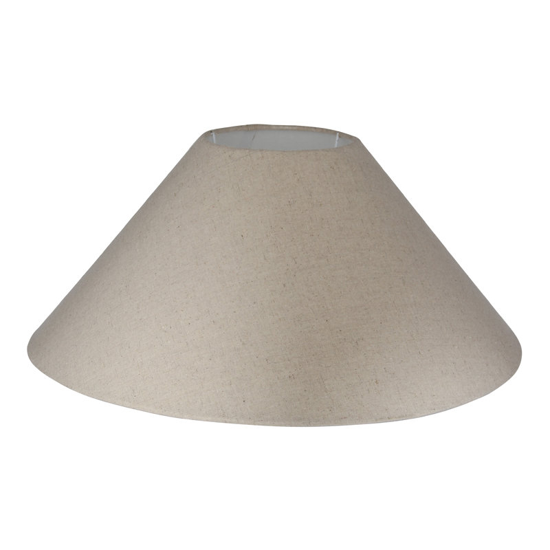 Abirad 28cm H Linen Blend Empire Lamp Shade ( Screw On ) in Beige