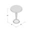Hana Pedestal End Table