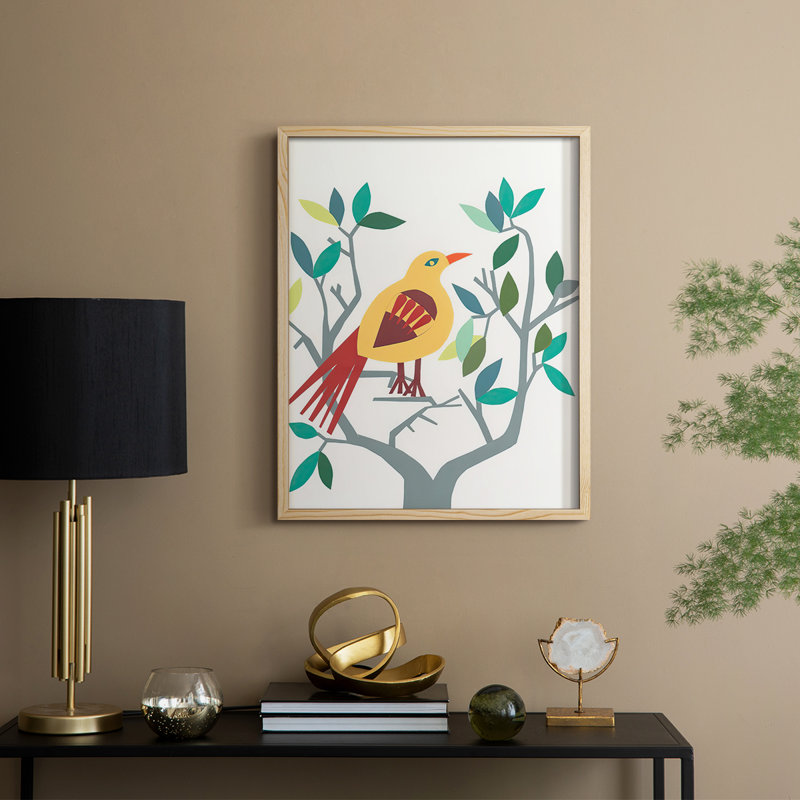 WhittyBirdIII Framed Print - Solid Wood