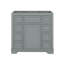 Meuble-lavabo 36 po sans lavabo, base d'armoire seulement, une armoire et six tiroirs-328530299