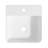 15.7" W x 16.5" D White Rectangular Wall-Mount/Vessel Bathroom Sink with Overflow Hole