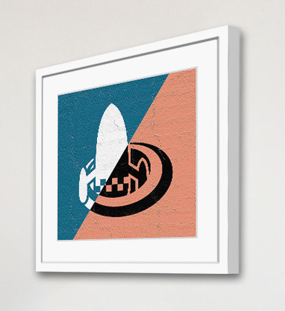 Hidden Ship - Print on Canvas, 41cm H x 41cm W x 3.81cm D
