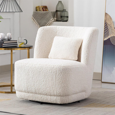 Prattsburgh 27.95" Wide Swivel Barrel Accent Chair