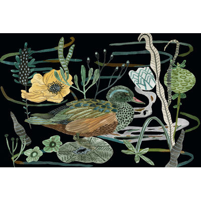 Duck In River III by Melissa Wang - Wrapped Canvas Print