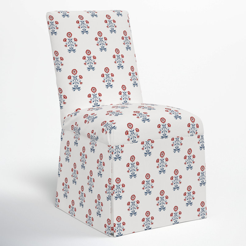 Chaise parsons Ivka, Cappy rouge à motif floral