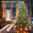Christmas Tree Waterfall Lights with 400 LED Lights & 8 Light Modes,IP44 Waterproof 6.6FT x 16 Lines String Lights For Xmas Decorations