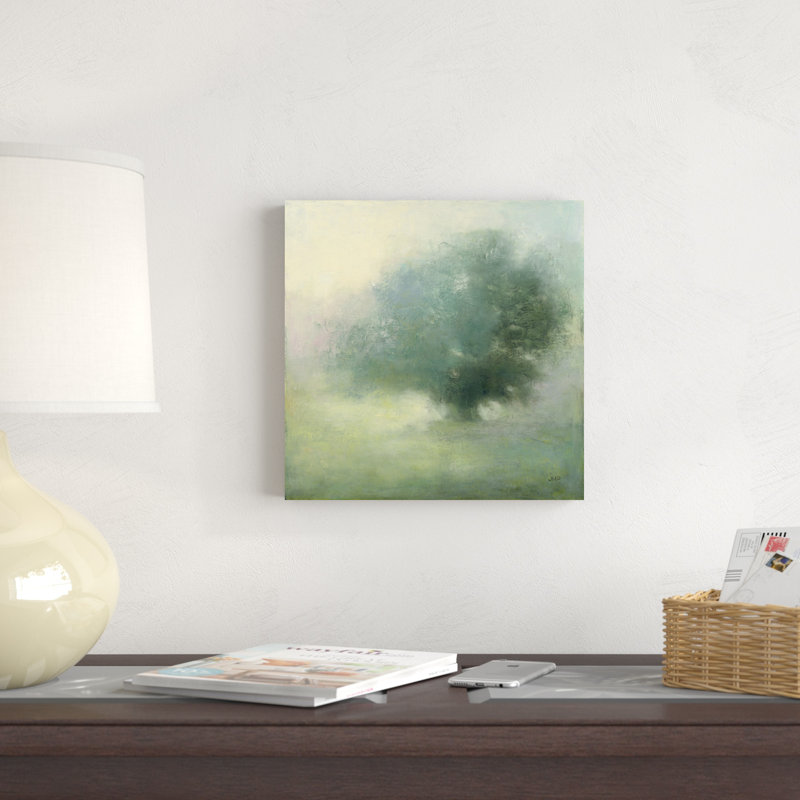 "Morning Haze" par Julia Purinton - peinture sur toile tendue, H 12 po x l 12 po x P 1,25 po