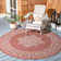 Arneshia Oriental Rust Indoor/Outdoor Area Rug