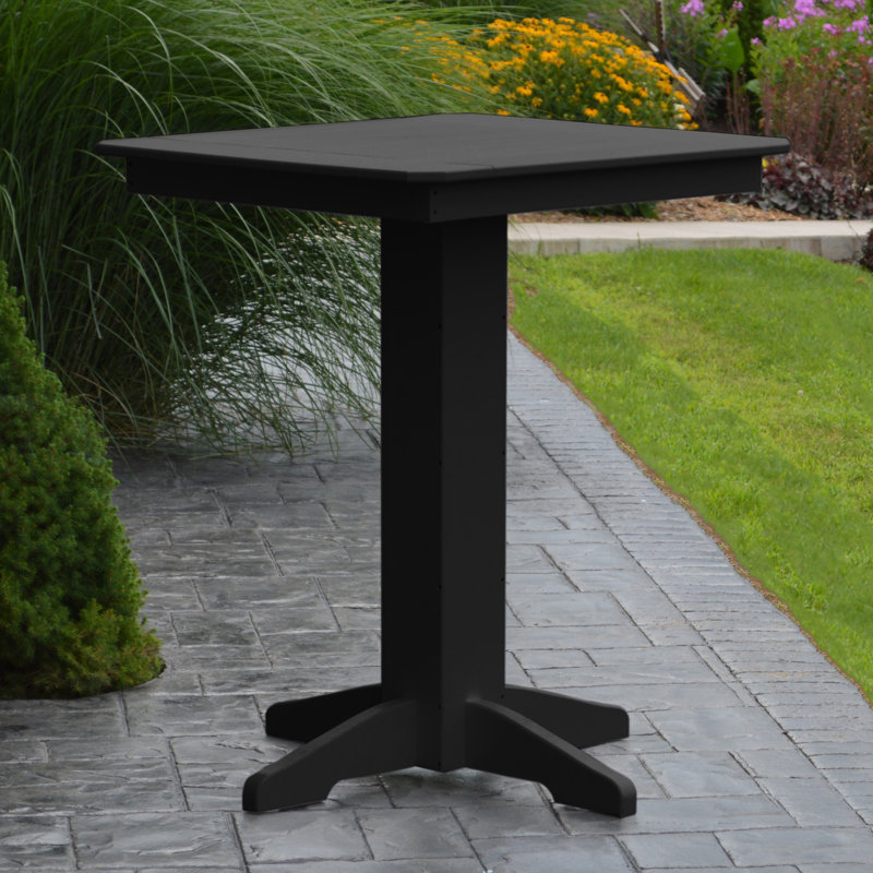 Table de bar Neville, Noir, l 44 po x L 44 po x H 42 po