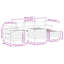 Lorudes 62cm Wide L-Shaped Patio Sofa