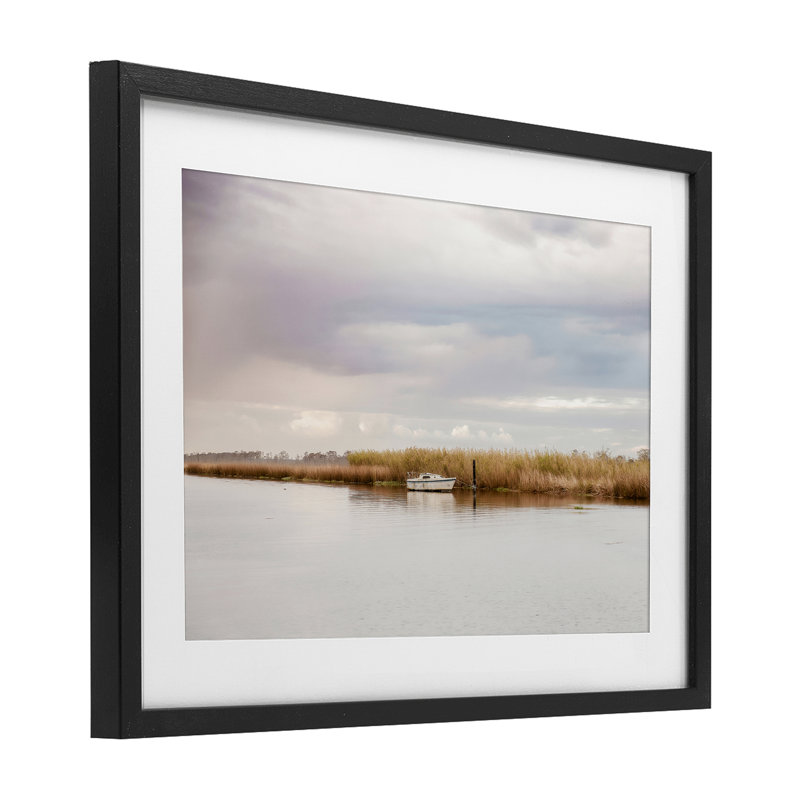 «Magical Mooring Landscape», reproduction encadrée sous verre, conception de Christy Berry, H 17 po x l 23 po