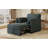 Convertible Pull Out Sleeper Chair with Adjustable Backrest with Thicked Cushions-975213676