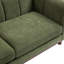 Canapé en chenille spacieux et moderne, causeuse verte confortable pour le salon