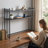 2-Tier Desk Shelf Desktop Storage Organizer Rack Iron Tabletop Display Stand for Office Study Bedroom Desktop Organization