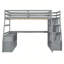 Lit mezzanine avec 7 tiroirs, 2 tablettes et un bureau-683255120-683255148