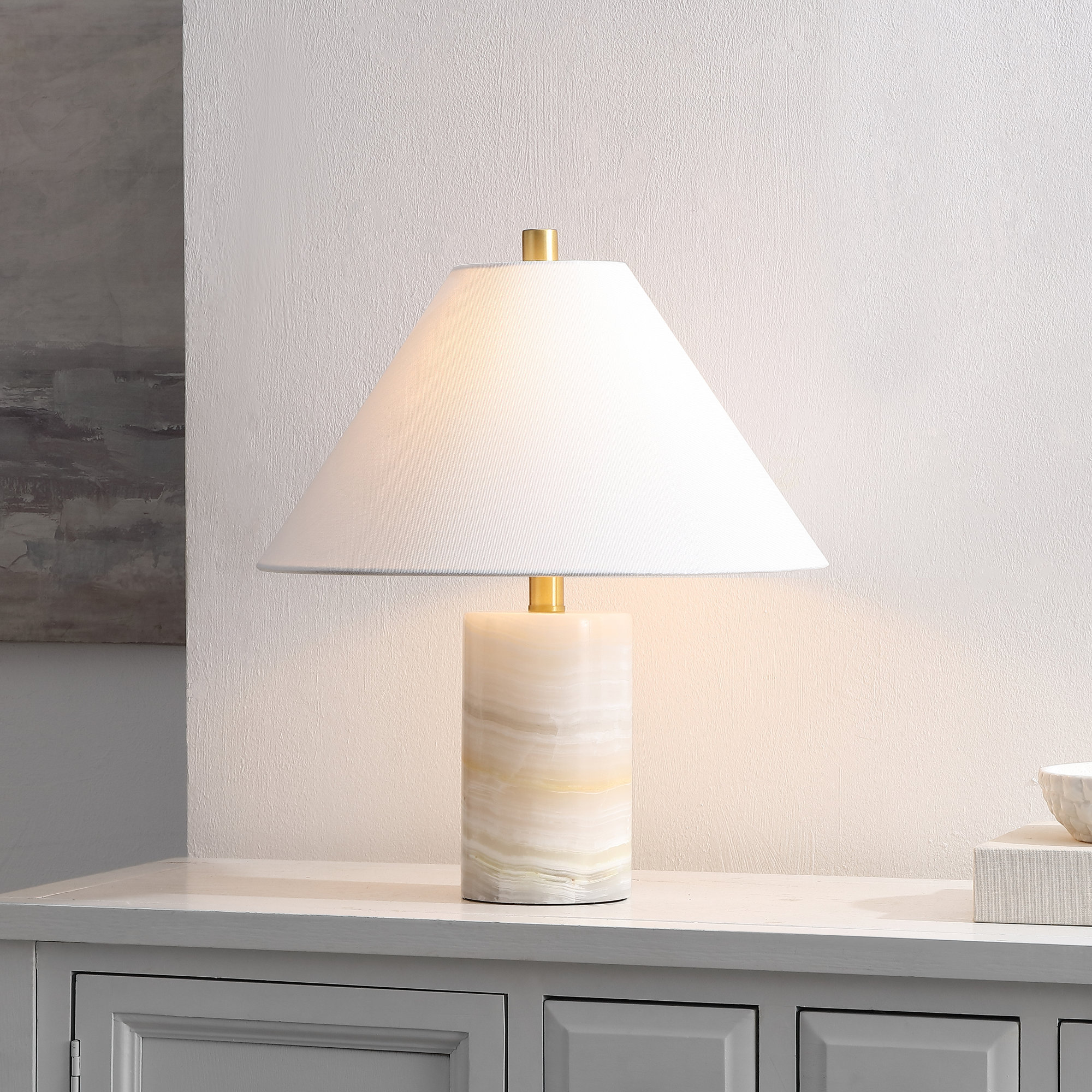 Naelle 19" Marble Table Lamp