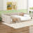 Full XL Size Upholstery Daybed And Side Storage Pocket,Beige-352889565-352889554