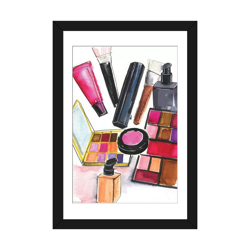 «Nars and Mac Cosmetics», reproduction sur toile, Papier d'art encadré noir, H 32 po x l 24 po x P 1 po
