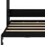 Lit escamotable double avec armoires de rangement
