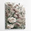 Aquarelle florale, art mural gris en métal 7-528620471