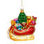 Sleight With Toys Ornament  - 3 X 5 Inches Set Of 6