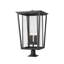 Luminaire fixe à pilier fixe 4 lumières H 32 po Staton