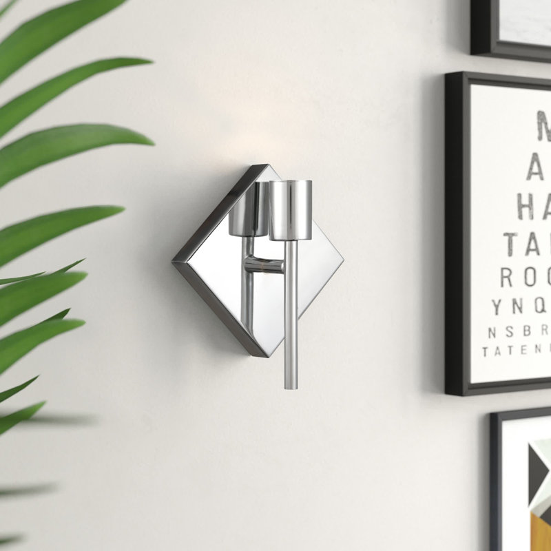 Enne Wall Sconces, Polished Chrome