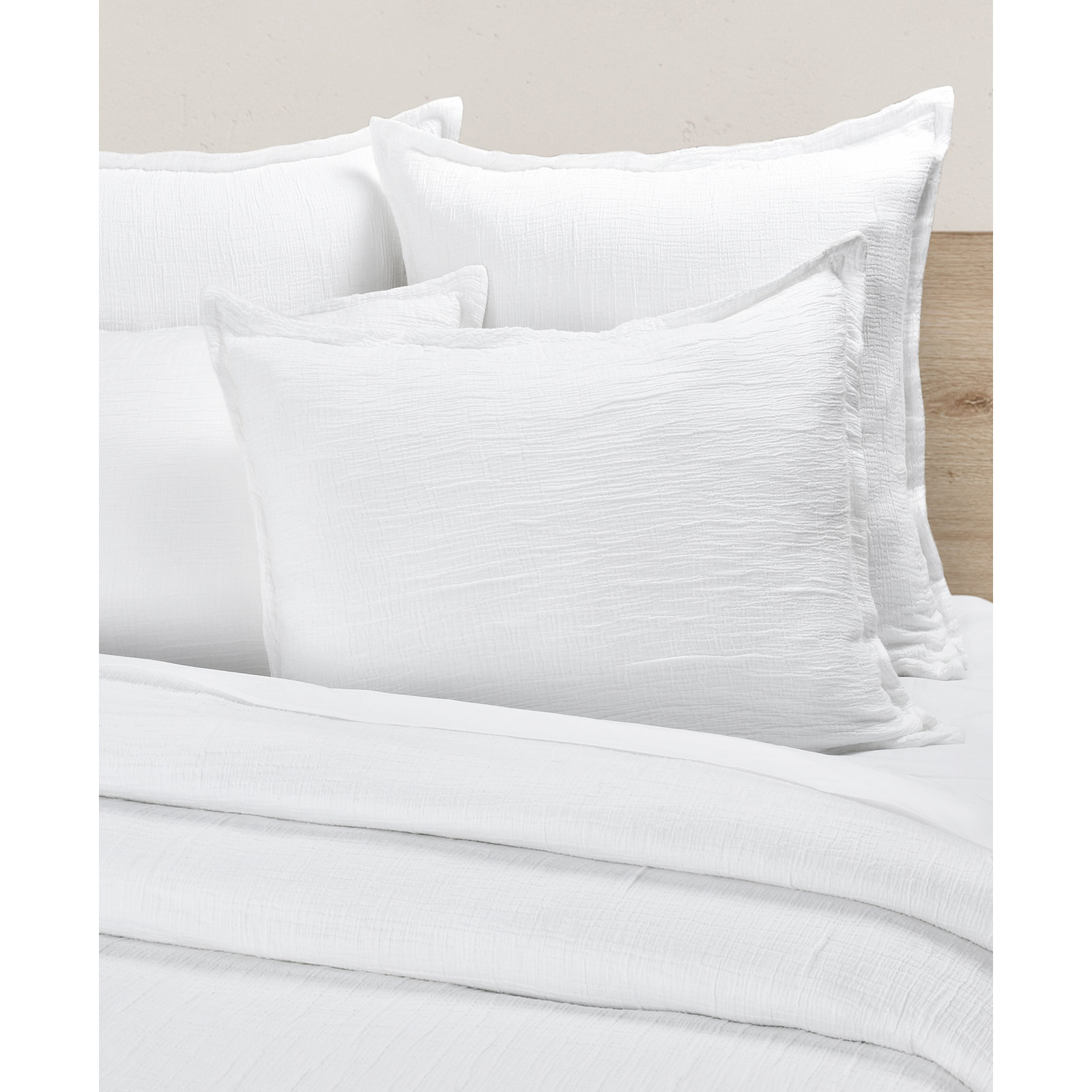 Seacove Sham, Standard, White