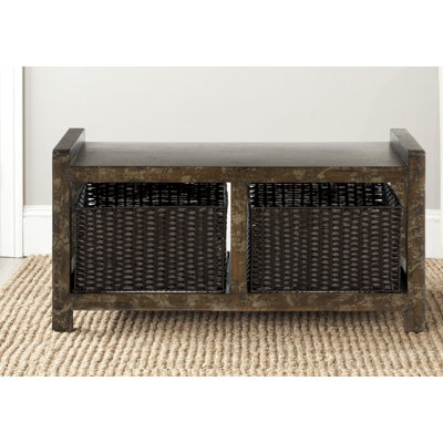 Solid Wood Storage Bench