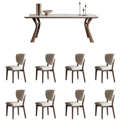 European simple high-end dining table set