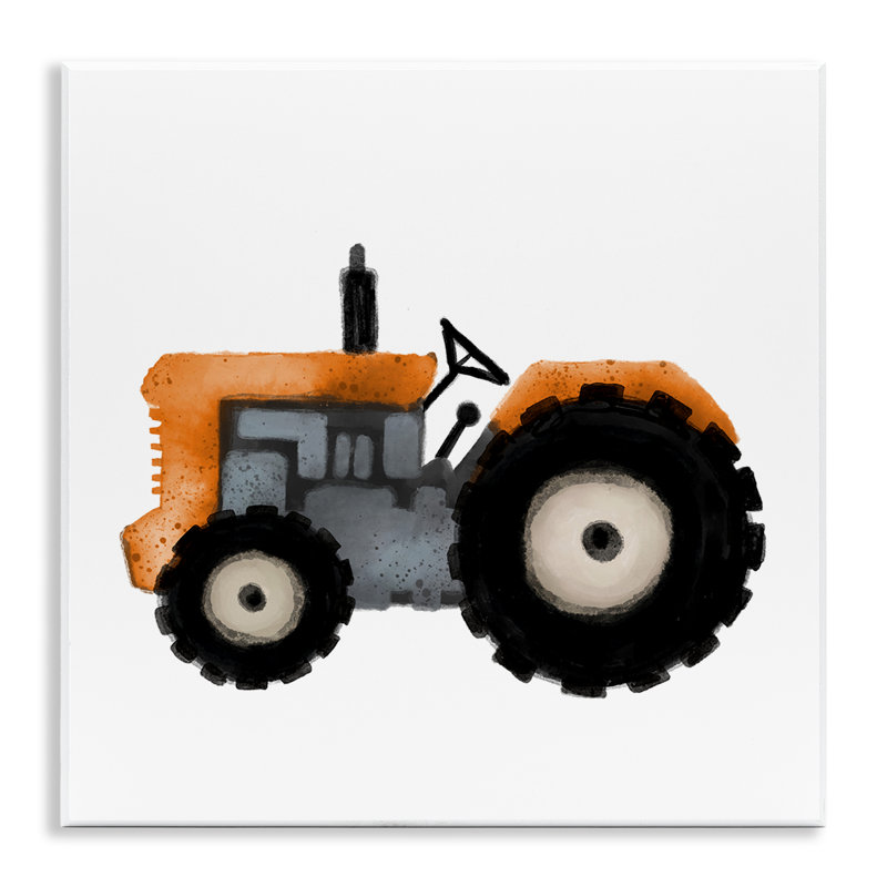 "Tracteur de ferme", art mural par Elizabeth Medley
