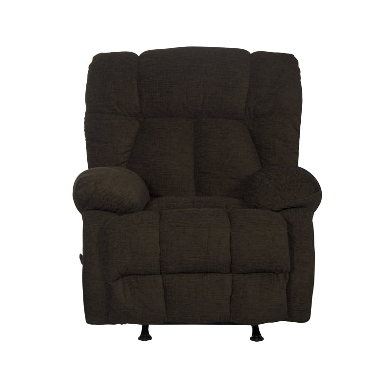 Bhanweri Upholstered Recliner, Chocolate Chenille