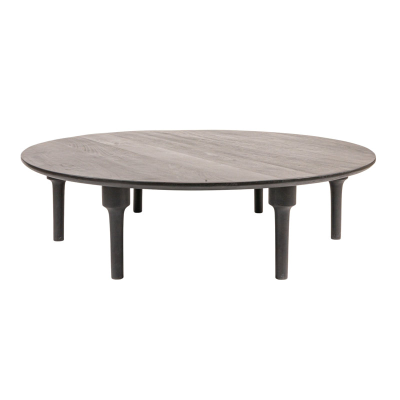 Table basse surdimensionnée ronde en bois de manguier